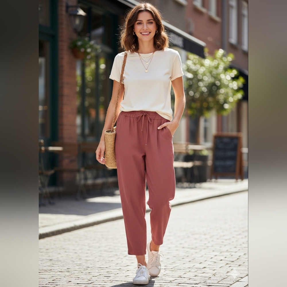 Old Navy Dry‎ Quik Women's Casual Mauve Ankle Crop Panys Size XL